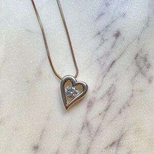 Source Unknown - Silver Y2K Heart Pendant